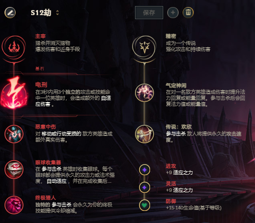 lol劫天赋怎么点