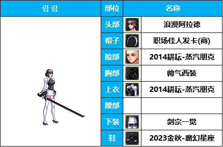dnf女鬼剑时装套装大全
