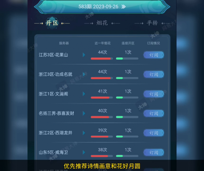 梦幻西游平转区查询