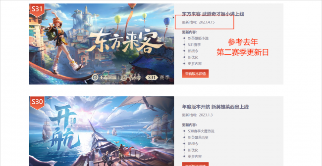 王者荣耀赛季更新时间
