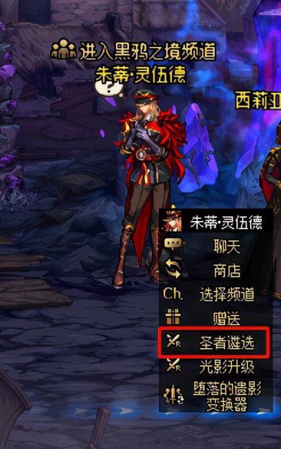 什么装备可以圣者遴选技能