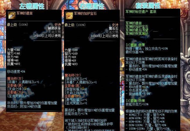 dnf100级装备大全