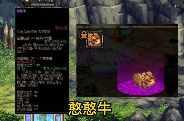 dnf憨憨牛宠物怎么样