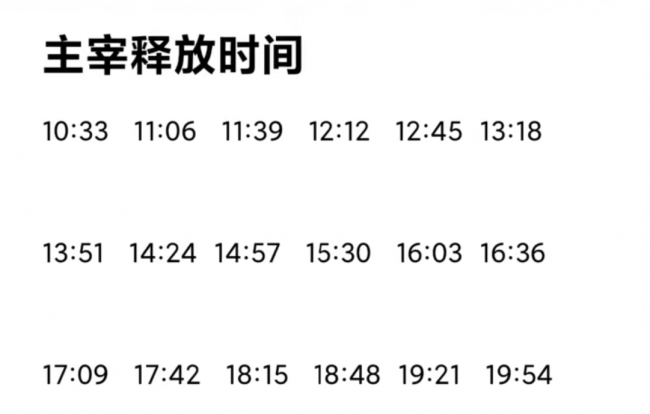 主宰的刷新时间间隔是几分钟