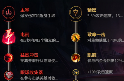 德玛西亚之翼天赋怎么点 lol符文天赋的设置