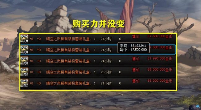 dnf合天空一般多少钱