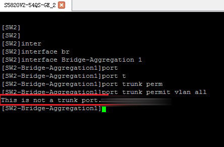 H3C配置提示this is not a trunk port什么意思和解决方法