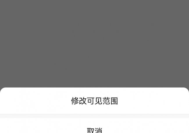 朋友圈可见范围