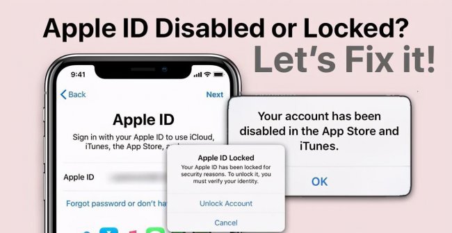 Apple id被禁用怎样解除步骤