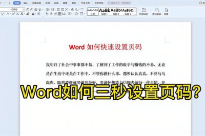 word怎么弄页码1234 页脚页码怎么设置成每页不同