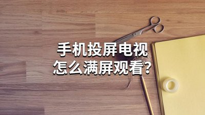 vivo手机投屏到电视上怎么放大屏幕