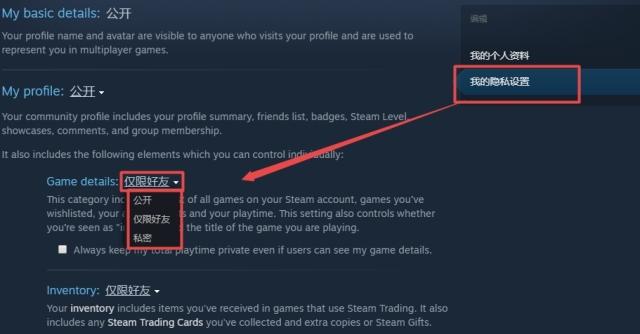 steam隐身功能