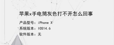 苹果手机手电筒打不开图标灰色什么原因