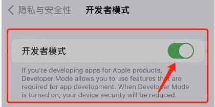 苹果ios16开发者模式怎么打开