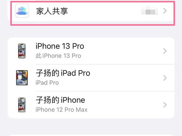 苹果家人共享信息不可用是什么意思