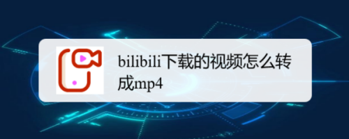 手机b站下载的视频怎么转成mp4