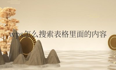 wps怎么搜索表格里面的内容 如何在WPS表格中进行内容搜索？