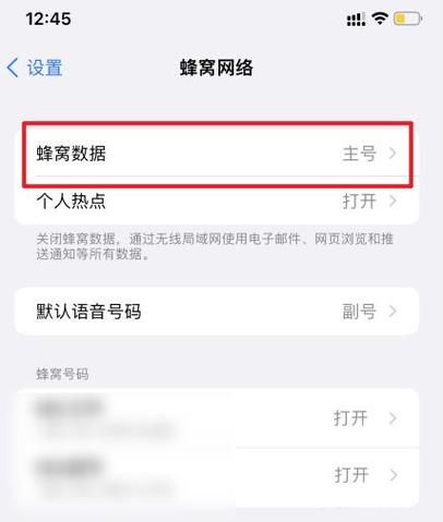 iphone13双卡怎么设置流量用哪个卡