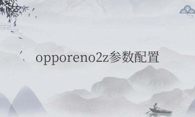 opporeno2z参数配置详情