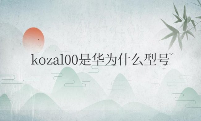 kozal00是华为什么型号