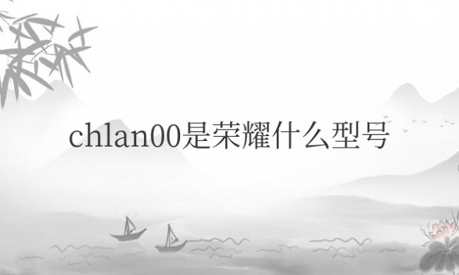 chlan00是荣耀什么型号手机