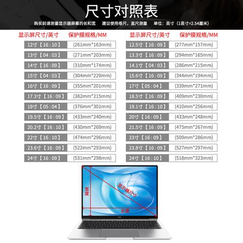 14寸平板电脑尺寸对照表