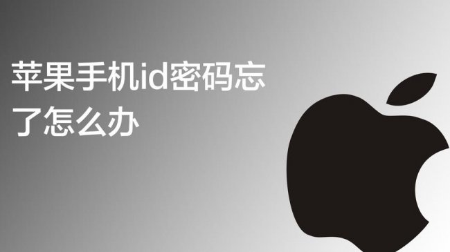 苹果手机怎么改id密码忘了怎么办
