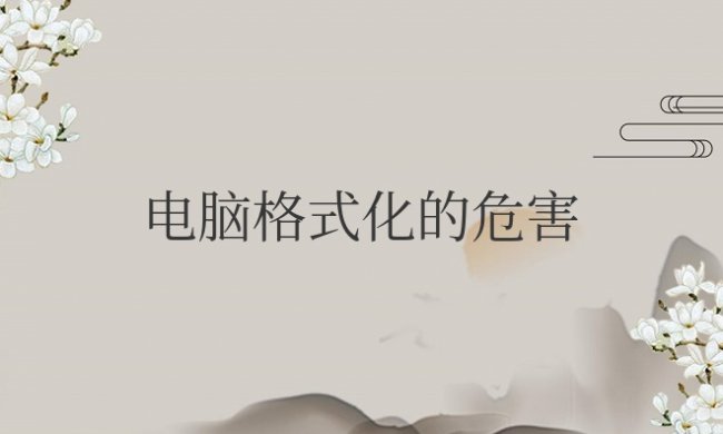 电脑格式化的危害大吗