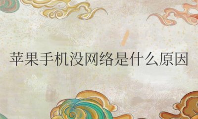 苹果手机没网络是什么原因方法都试过了