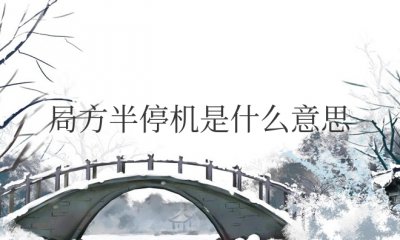 手机局方半停机是什么意思