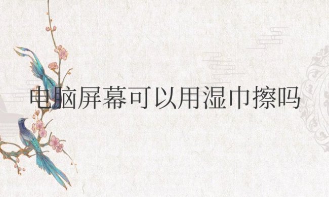 笔记本电脑屏幕可以用湿巾擦吗