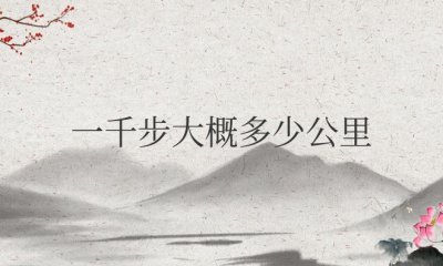 微信步数一千步大概多少公里