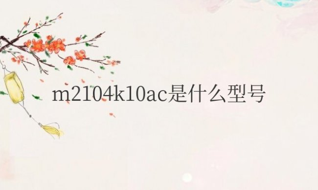 m2104k10ac是什么型号手机