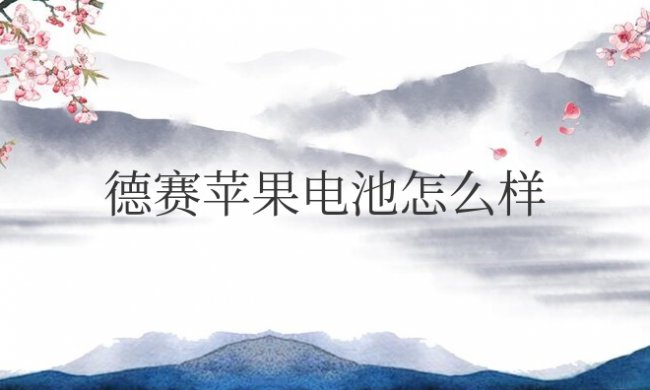 德赛苹果电池怎么样?有对外销售吗?
