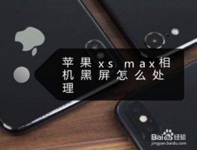 苹果手机后置摄像头黑屏不能拍照怎么解决