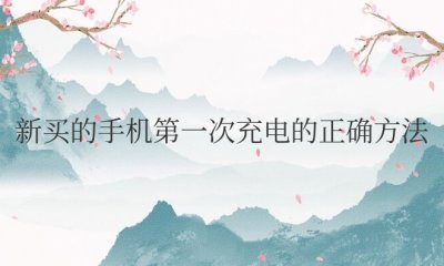 新买的手机第一次充电的正确方法荣耀