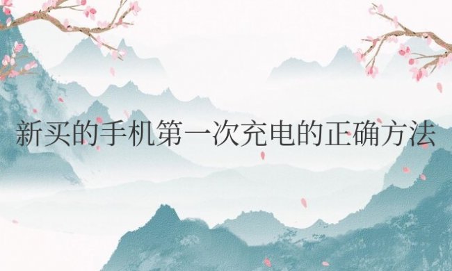 新买的手机第一次充电的正确方法荣耀