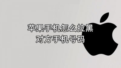 苹果手机如何拉黑对方电话和短信怎么取消