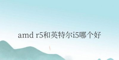 笔记本电脑amd r5和英特尔i5哪个好