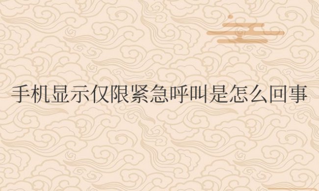 荣耀手机显示仅限紧急呼叫是怎么回事