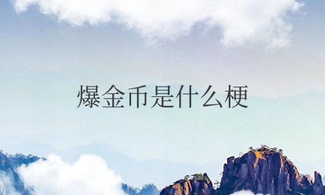 爆金币是什么梗