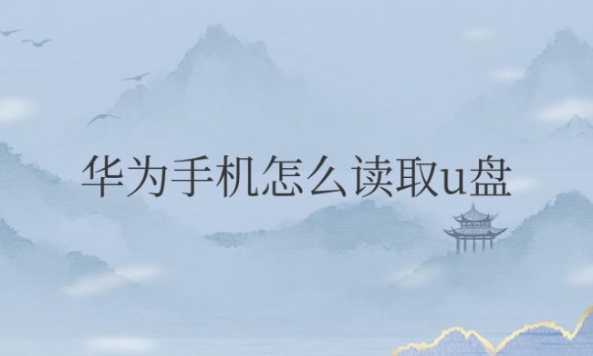 华为手机怎么读取u盘文件内容