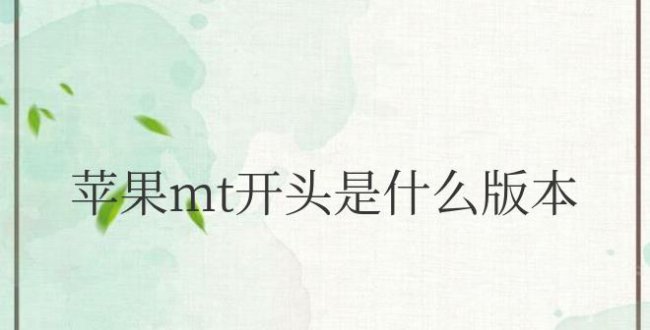 苹果mt开头是什么版本型号 苹果MT开头是哪个版本型号？