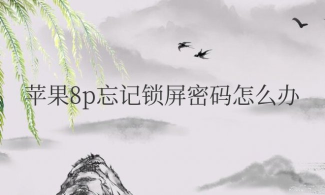 苹果8p忘记锁屏密码怎么办法解开