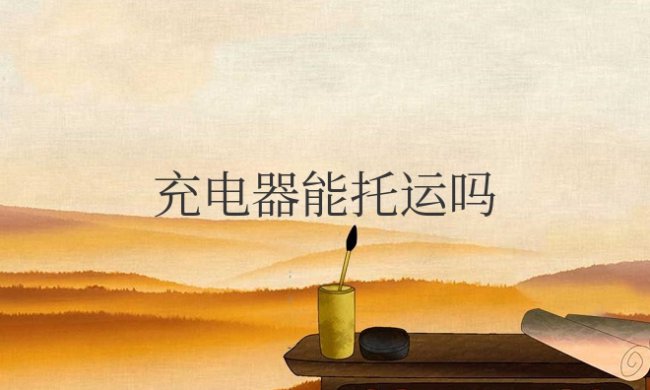 充电器能托运吗