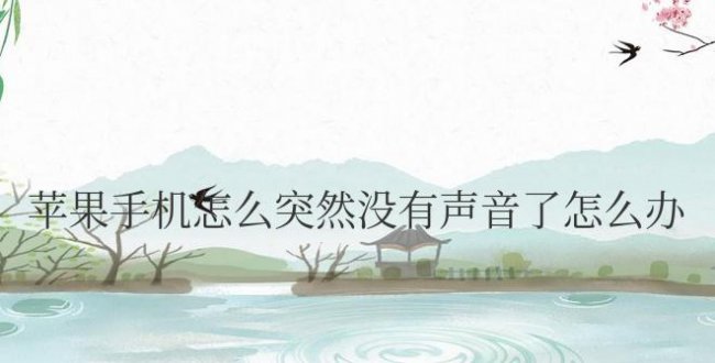 苹果手机怎么突然没有声音了怎么办,显示耳机模式