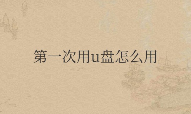 第一次用u盘怎么用手机打开文件