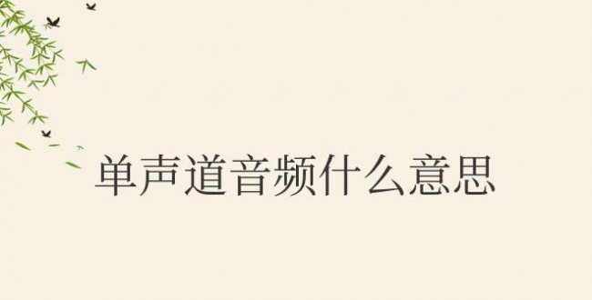 手机单声道音频什么意思?开还是不开?