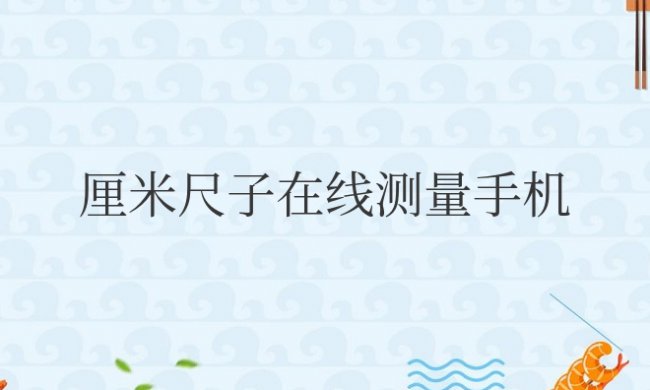 厘米尺子在线测量手机尺子图片