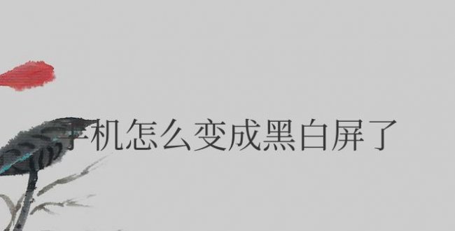 华为手机变成黑白屏了怎么处理才能调回来